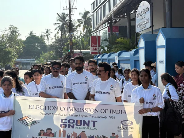 Step by Step for Democracy: CAS Vadakkencherry Leads SVEEP Walkathon, COUNT ON KERALA